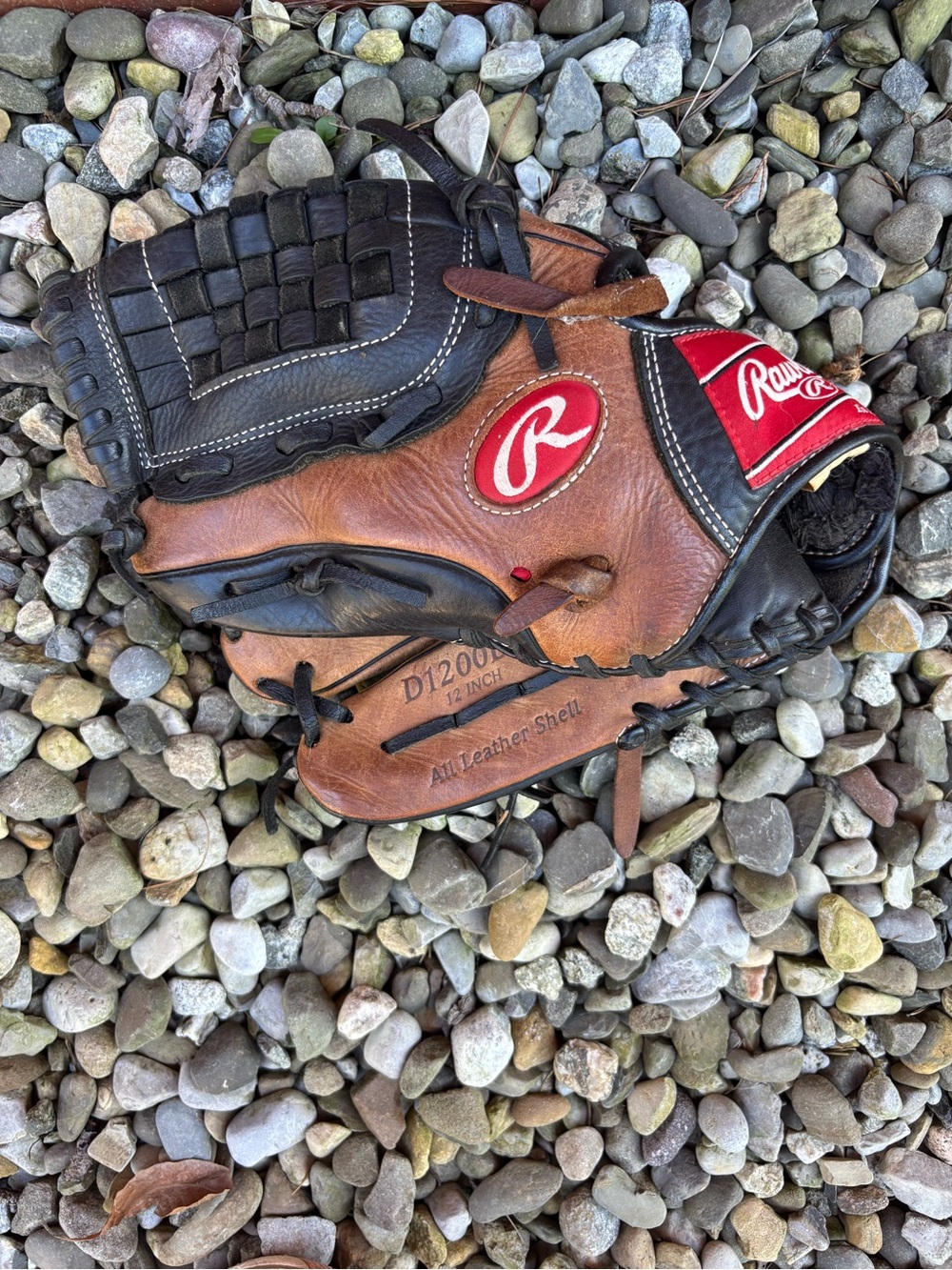 Rawlings Premium Series D1200DB 12” LH Brown Black Leather Baseball Glove